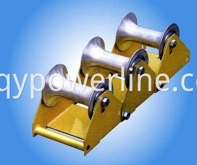 Three-wheel cable pulley wheels